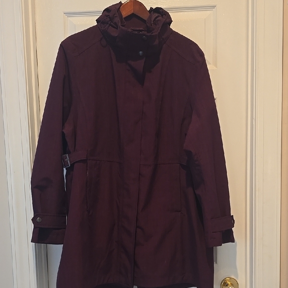 Kirkland Signature Purple Trench Coat with Long Length and Relaxed Fit - Picture 1 of 8